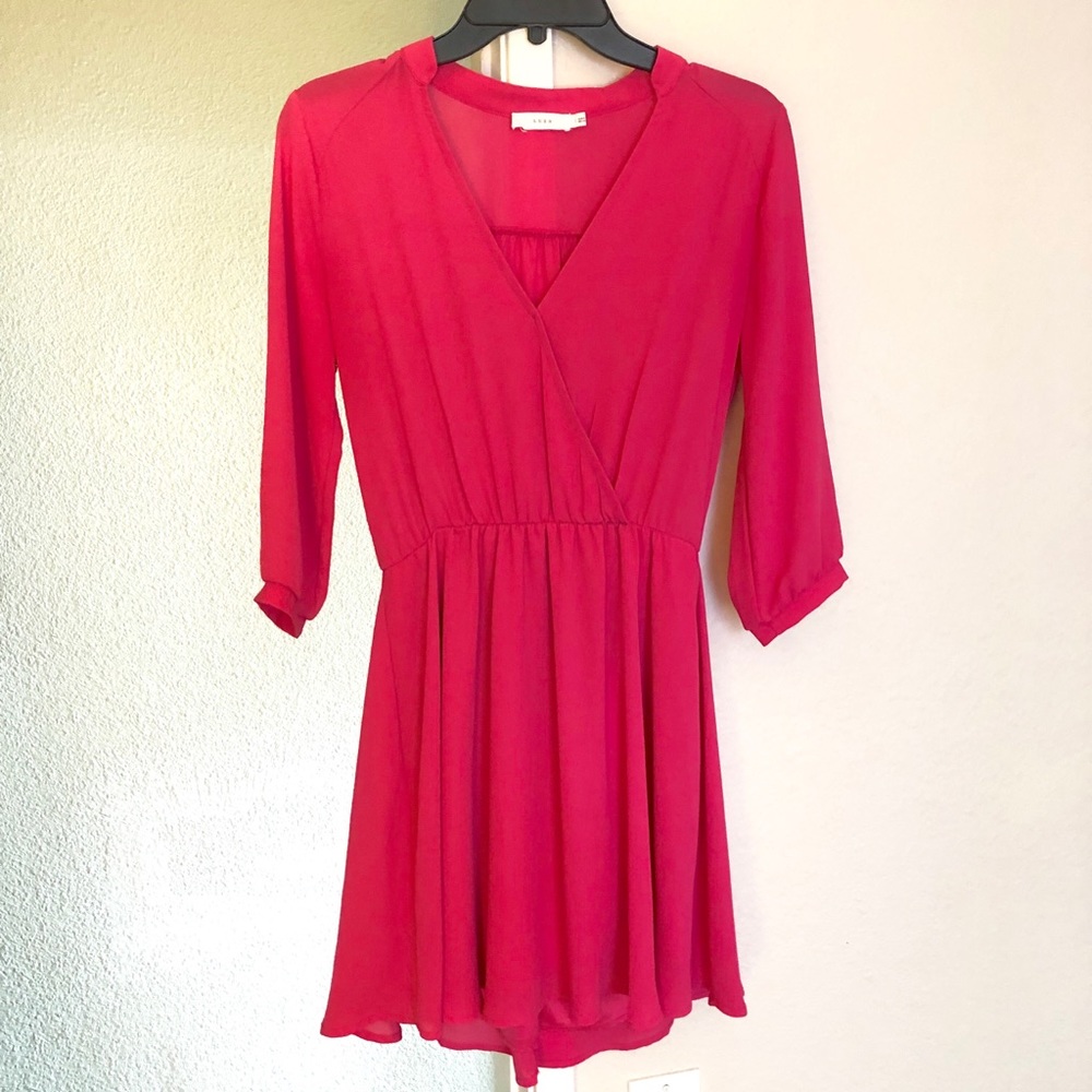 LUSH Cross Front Blouse Dress - Small